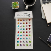 Multicolour star shape stone sticker